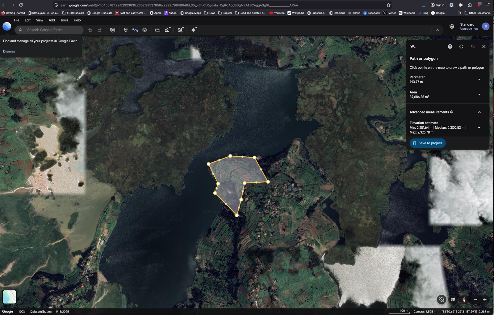 Google Earth 3D view