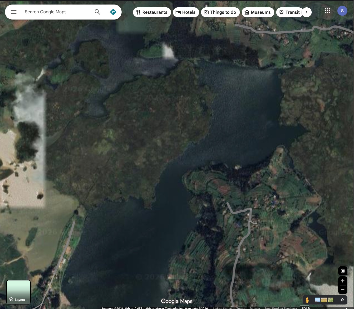 Satellite view of the peninsula